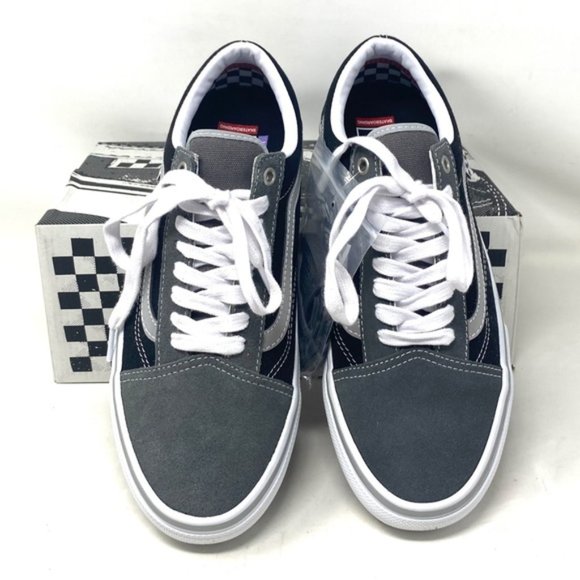 VANS Skate Old Skool Reflective Shoes Suede Gray Black Women Casual VN0A5FCBN42 - Picture 7 of 11